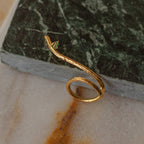 Anillo Ramita Abierto Esmeralda - Joyería Botánica | Liz de la Cruz