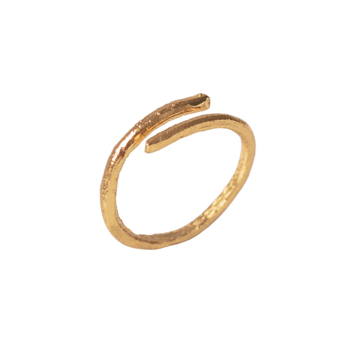Anillo Ramita Anturio Abierto - Joyería Botánica | Liz de la Cruz