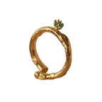 Anillo Ramita Esmeralda - Joyería Botánica | Liz de la Cruz