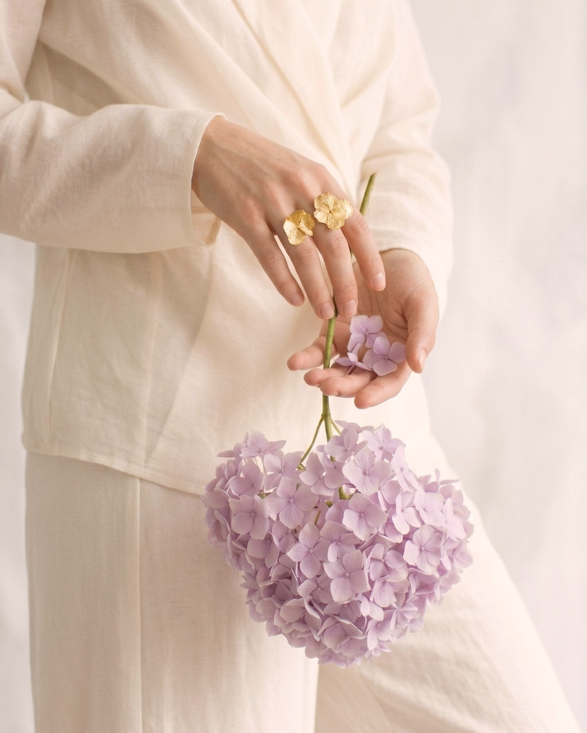 Anillo Dos Hortensias