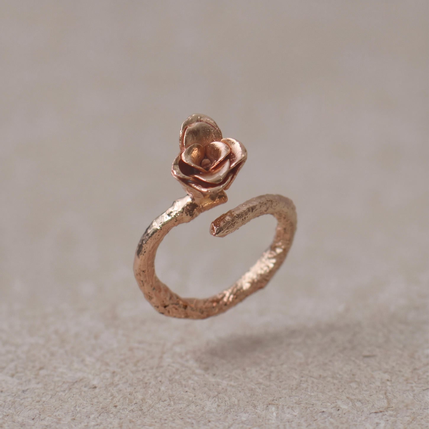 Anillo Ramita Anturio Flor Suculenta