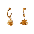 Aretes Candonga Orquidea Maxilaria - Joyería Botánica | Liz de la Cruz