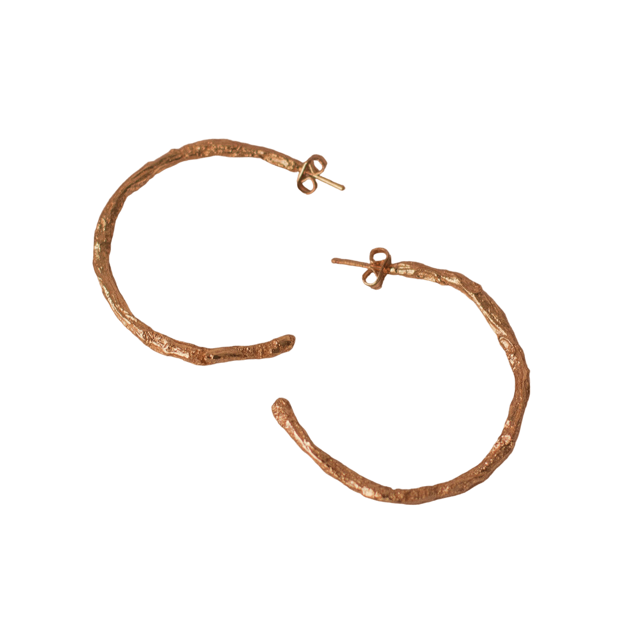 Aretes Candonga Ramita Palma Grandes - Joyería Botánica | Liz de la Cruz
