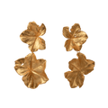 Aretes Dos Hojas Hiedra Grande - Joyería Botánica | Liz de la Cruz