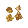 Aretes Dos Hortensias - Joyería Botánica | Liz de la Cruz