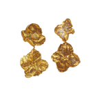 Aretes Dos Hortensias - Joyería Botánica | Liz de la Cruz