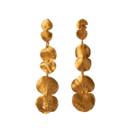 Aretes Largos Tres Eucaliptos - Joyería Botánica | Liz de la Cruz