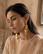 Aretes Largos Tres Eucaliptos - Joyería Botánica | Liz de la Cruz
