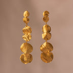 Aretes Largos Tres Eucaliptos - Joyería Botánica | Liz de la Cruz
