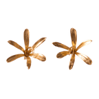 Aretes Lirio Agapanto - Joyería Botánica | Liz de la Cruz