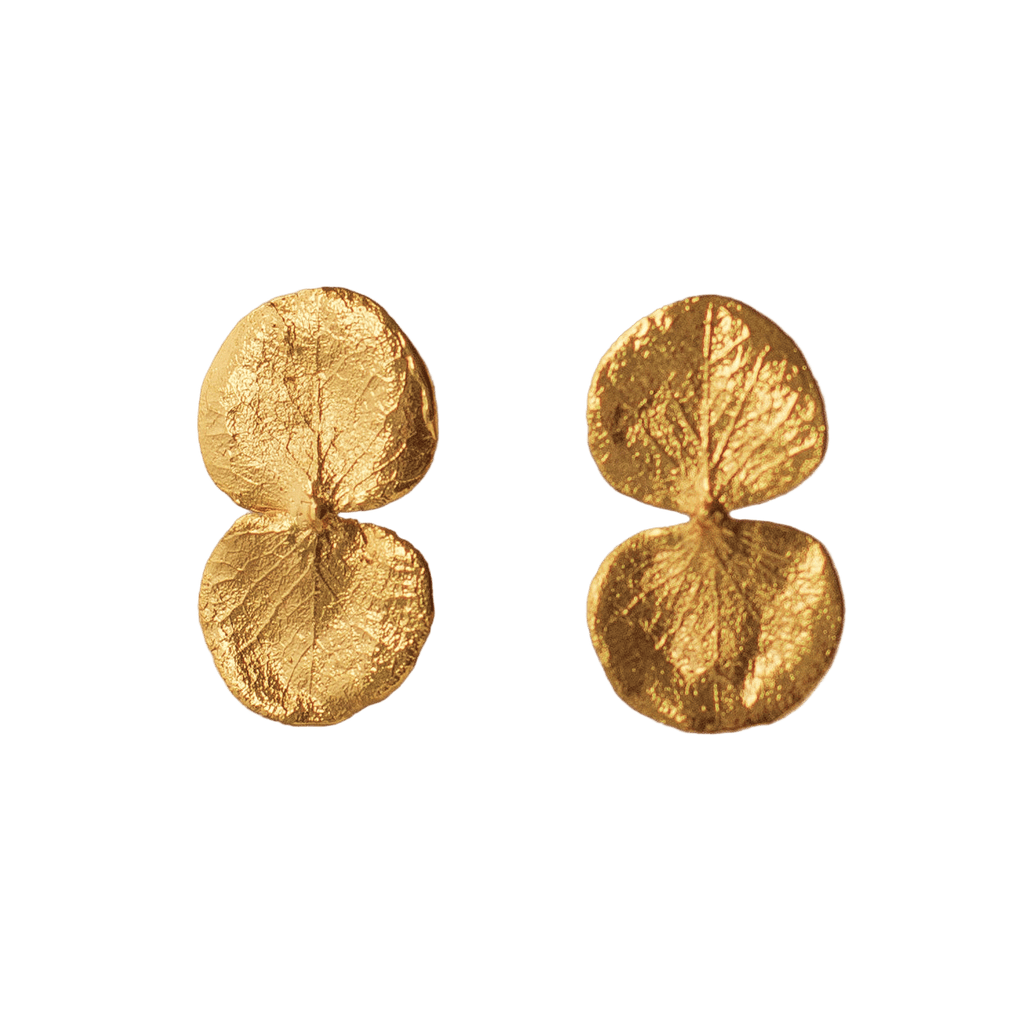 Aretes Topo Eucaliptos - Joyería Botánica | Liz de la Cruz