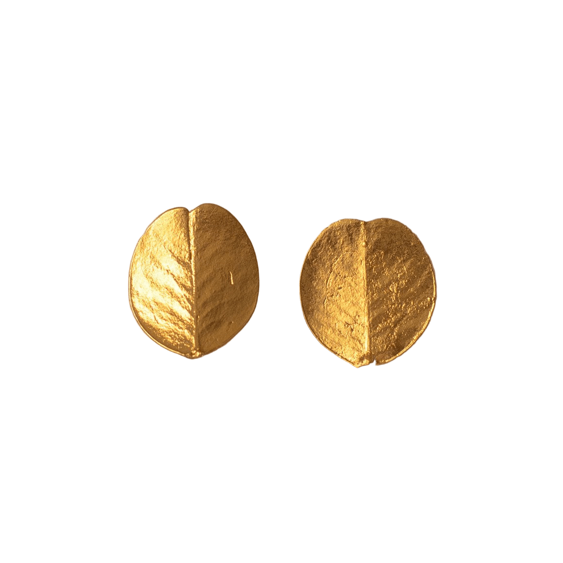 Aretes Topo Mini Hoja Mona Lisa - Joyería Botánica | Liz de la Cruz