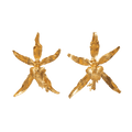 Aretes Topo Orquidea Brassia - Joyería Botánica | Liz de la Cruz