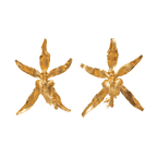 Aretes Topo Orquidea Brassia - Joyería Botánica | Liz de la Cruz
