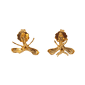Aretes Topo Orquidea Epidendrum Capricornu - Joyería Botánica | Liz de la Cruz