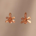 Aretes Topo Orquidea Jirafita - Joyería Botánica | Liz de la Cruz