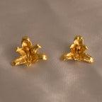 Aretes Topo Orquidea Maxilaria - Joyería Botánica | Liz de la Cruz