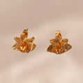 Aretes Topo Orquidea Maxilaria - Joyería Botánica | Liz de la Cruz