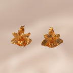 Aretes Topo Orquidea Maxilaria - Joyería Botánica | Liz de la Cruz