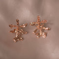 Aretes Topo Orquidea Oncidium - Joyería Botánica | Liz de la Cruz