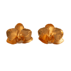 Aretes Topo Orquidea Phalaenopsis Baby - Joyería Botánica | Liz de la Cruz