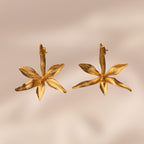 Aretes Topo Orquidea Prosthechea Fragans - Joyería Botánica | Liz de la Cruz