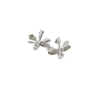 Aretes Topo Orquidea Prosthechea Sceptra Plata - Joyería Botánica | Liz de la Cruz