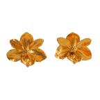 Aretes Topo Orquidea Vanda Baby - Joyería Botánica | Liz de la Cruz