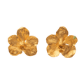 Aretes topo Orquidea Vanda Maxi Esmeralda - Joyería Botánica | Liz de la Cruz