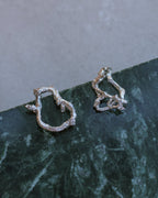 Aretes Topo Ramita Aro Plata Ecológica - Joyería Botánica | Liz de la Cruz