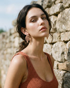 Aretes Hoja Pino Grande