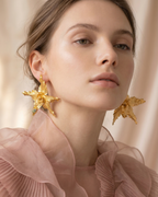 Crispum Elderberry Orchid Earrings