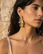Aretes Helecho Romeron Esmeralda