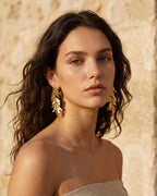 Aretes Topo Helecho Romeron
