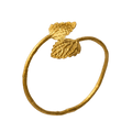 Brazalete Doble Hoja Toronjil - Joyería Botánica | Liz de la Cruz