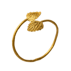 Brazalete Doble Hoja Toronjil - Joyería Botánica | Liz de la Cruz