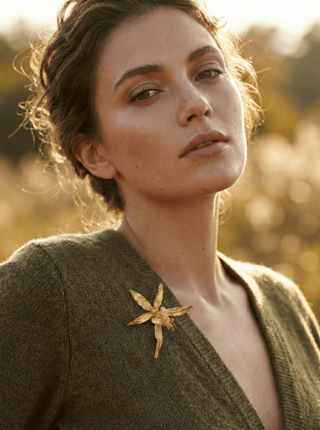 Broche Orquidea Brassia - Joyería Botánica | Liz de la Cruz