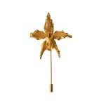 Broche Orquidea Crispum - Joyería Botánica | Liz de la Cruz