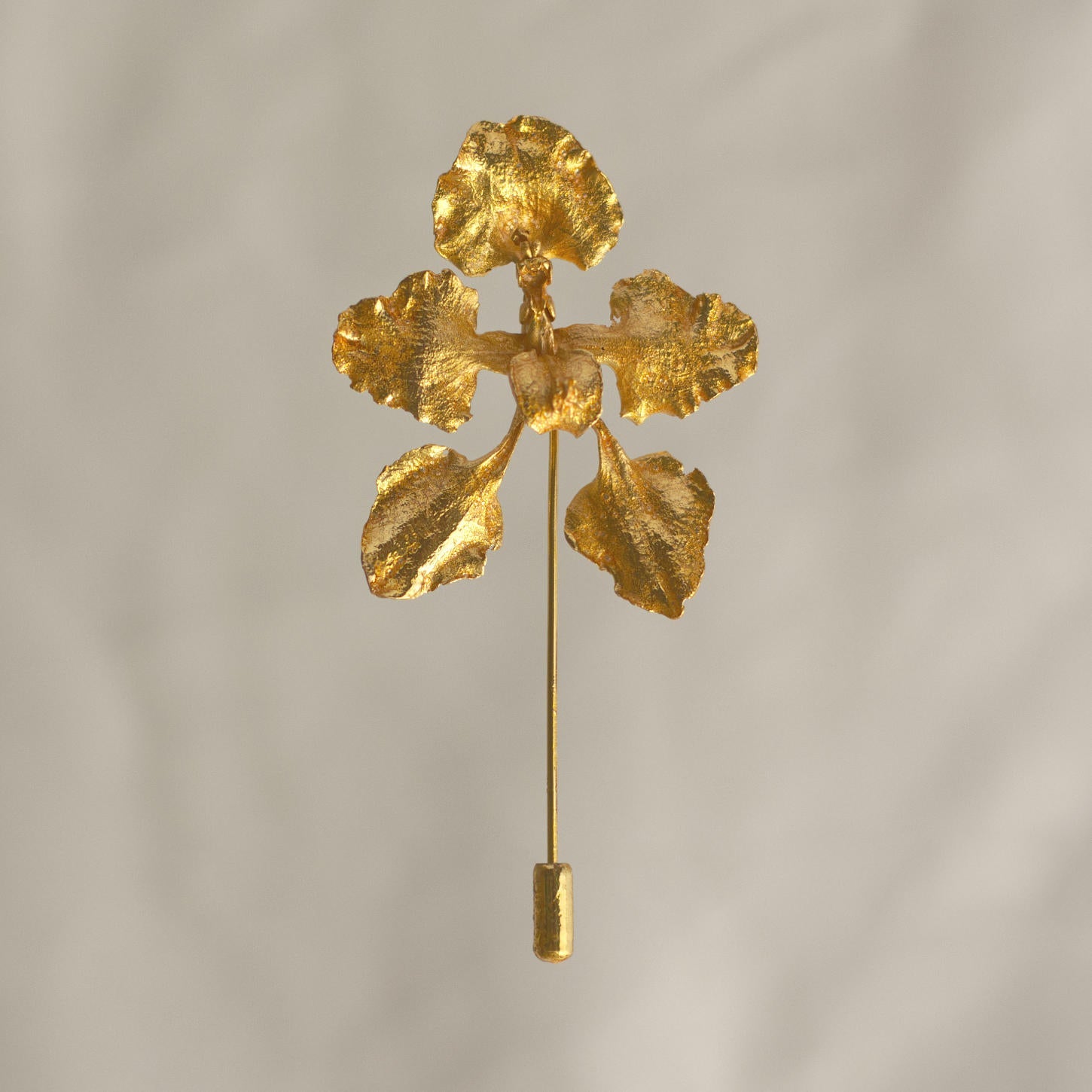 Broche Orquidea Cyrtochilum Halteratum - Joyería Botánica | Liz de la Cruz