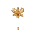 Broche Orquidea Dendrobium Sauco Esmeralda - Joyería Botánica | Liz de la Cruz
