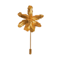 Broche Orquidea Odontoglossum - Joyería Botánica | Liz de la Cruz
