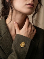Broche Pin Hoja Toronjil - Joyería Botánica | Liz de la Cruz