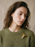Broche Prendedor Flor Lirio Agapanto - Joyería Botánica | Liz de la Cruz