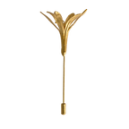 Broche Prendedor Flor Lirio Agapanto - Joyería Botánica | Liz de la Cruz