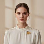Broche Prendendor Orquidea Phalaenopsis Baby - Joyería Botánica | Liz de la Cruz