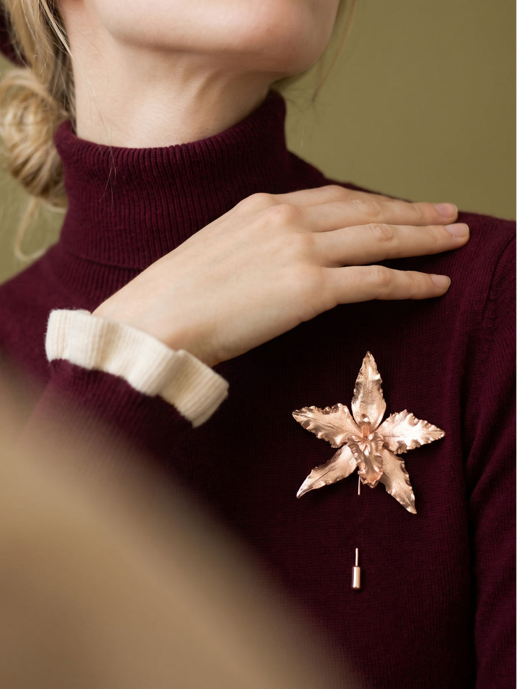 Broche Orquidea Crispum