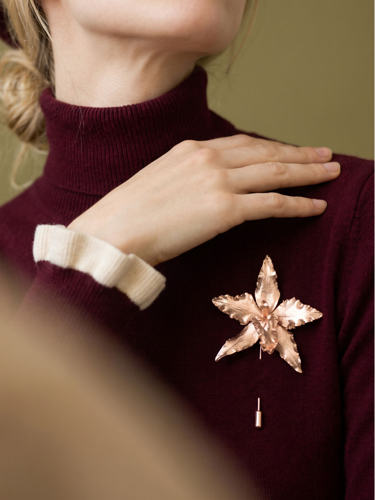 Broche Orquidea Crispum