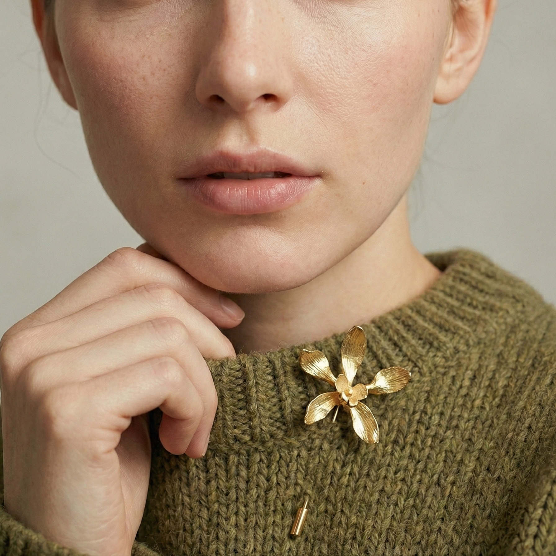 Broche Orquidea Encyclia Oncidioides