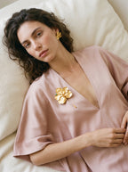 Broche Prendedor Orquidea Vanda Maxi Esmeralda