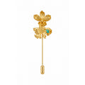 Broche Prendedor Orquidea Caucaea Esmeralda